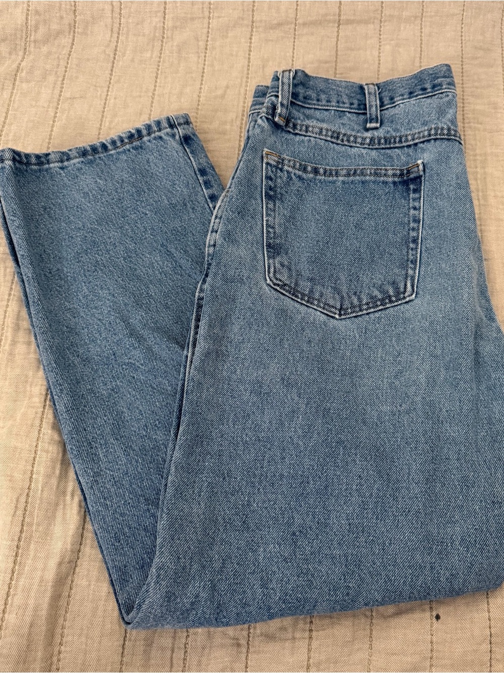 Rustler Men's Straight Leg Light Blue Denim Jeans